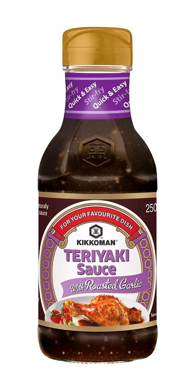 Salsa Teriyaki con aglio arrostito - Kikkoman 250ml.
